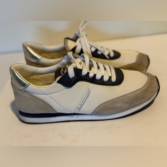 Sam Edelman Reve Tori Shoes Women's 7.5 Leather Lace Up Athletic Sneakers - Picture 3 of 6